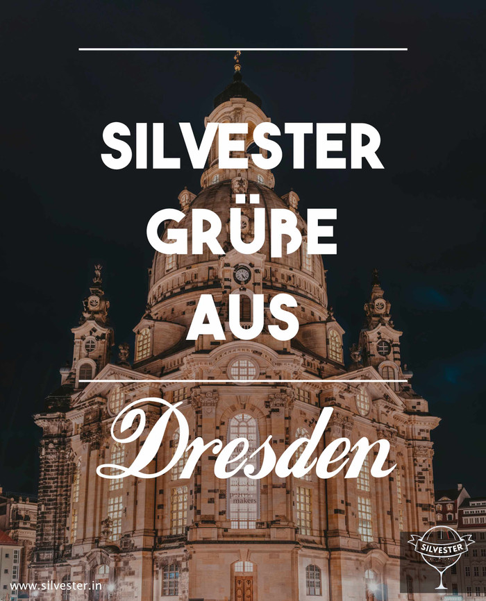  Grußkarte für alle, die Silvester in Dresden verbringen! 
