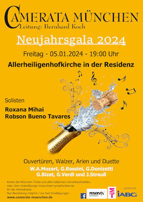 Silvesterveranstaltung: Neujahrsgala 2024 in der Allerheiligen Hofkirche der Münchner Residenz