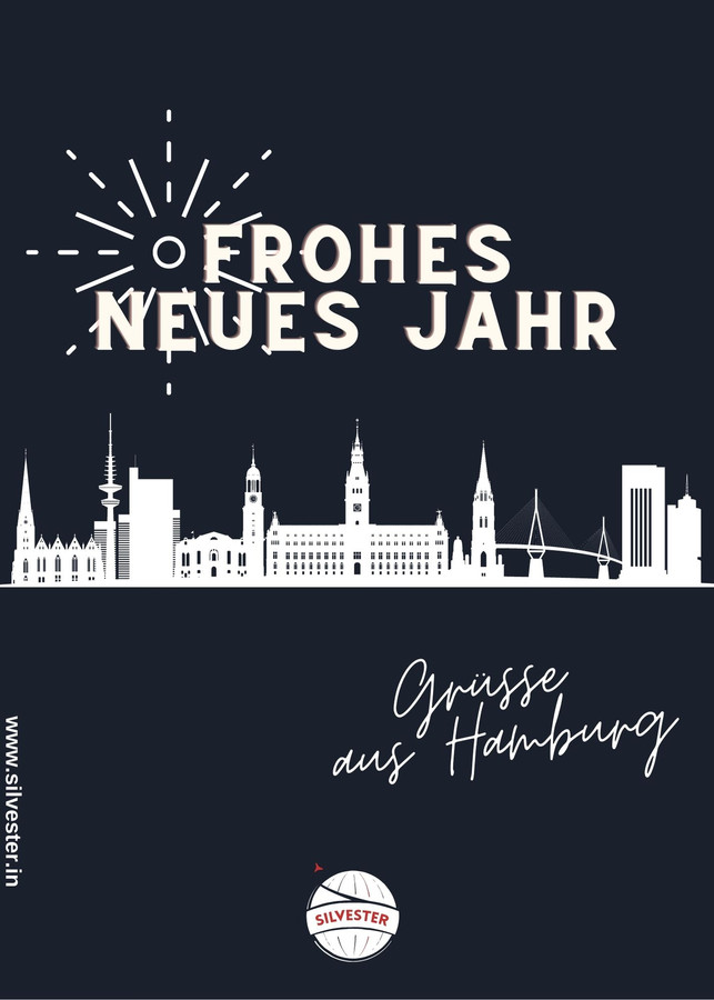 Frohes neues Jahr aus aus Hamburg