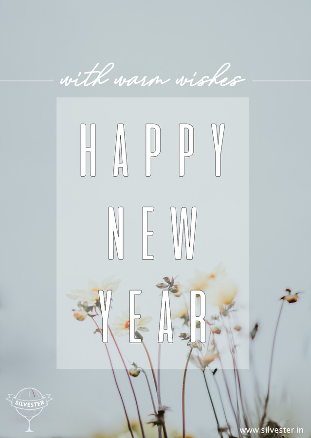  "With warm wishes: Happy new year!" - wünscht euren Liebsten sprichwörtliche die wärmsten Wünsche für das neue Jahr und einen guten Rutsch! 