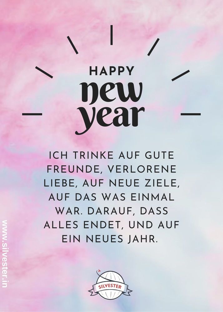 Happy new Year - Grüße zu Silvester