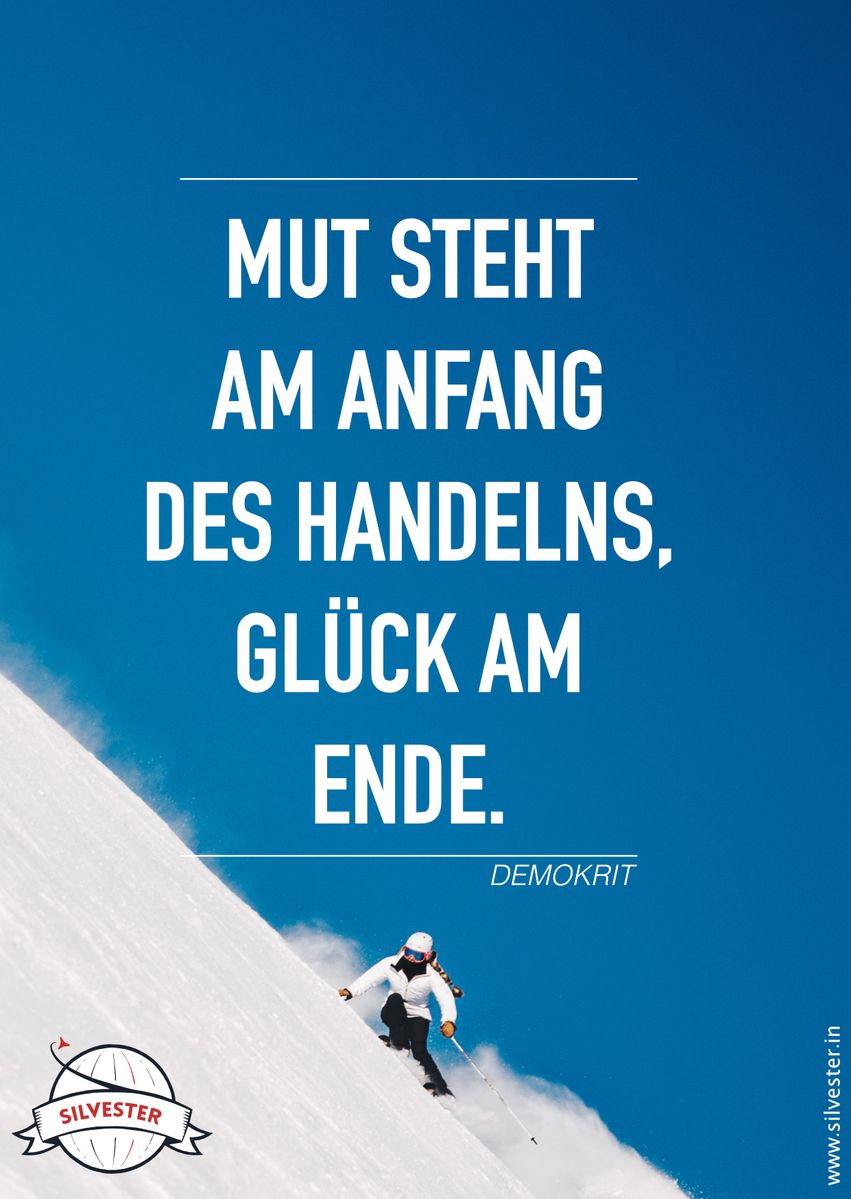 Mut und Glück fürs neue Jahr